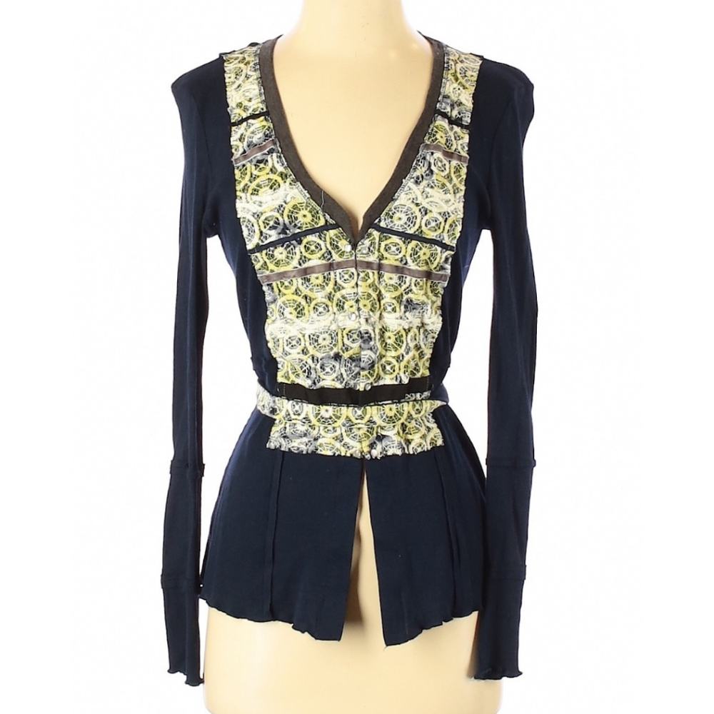 Tiny brand lace front cardigan with matching belt.